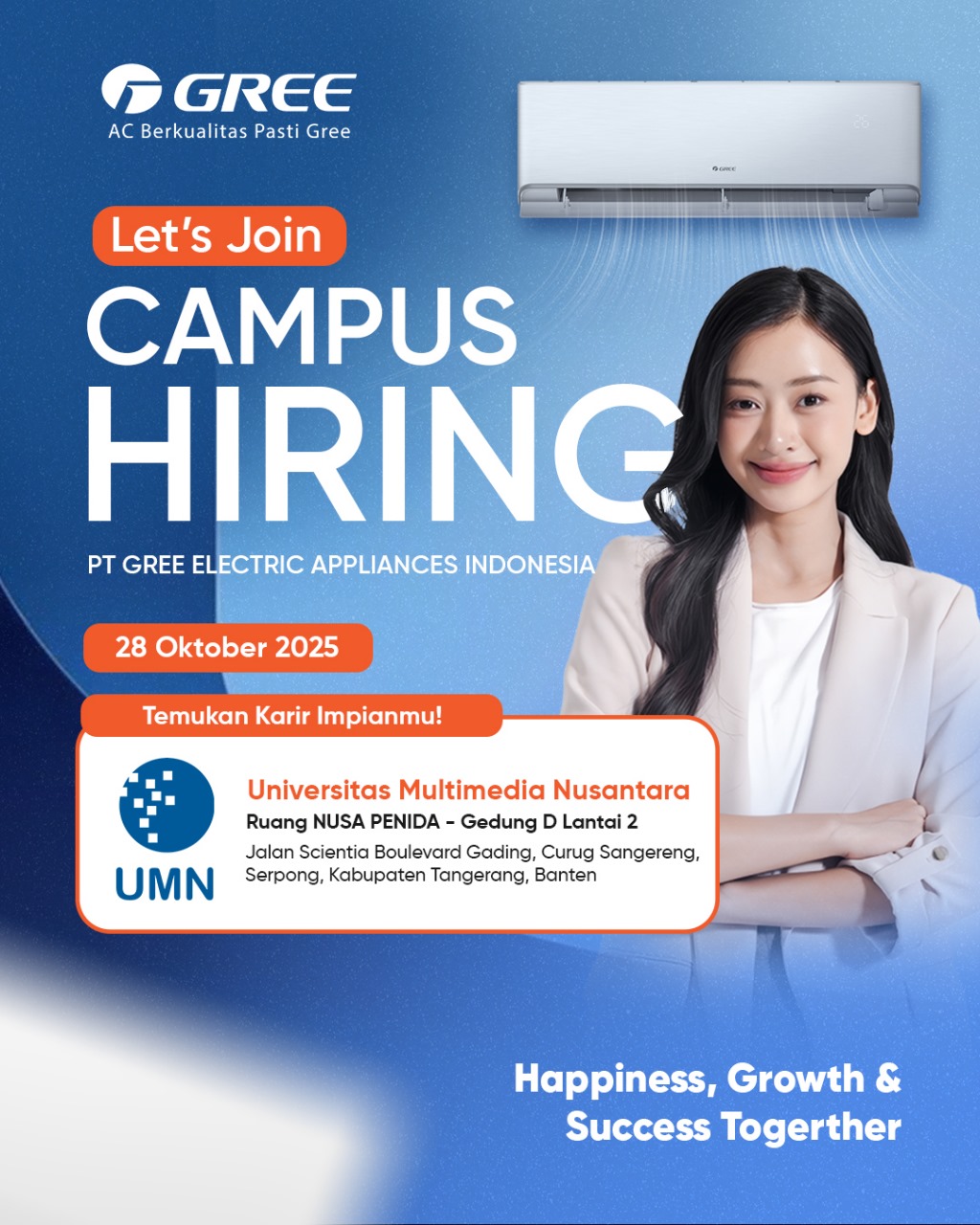 📢 GREE INDONESIA CAMPUS HIRING @ UMN!